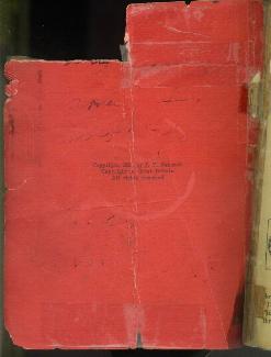 Inside the front cover.